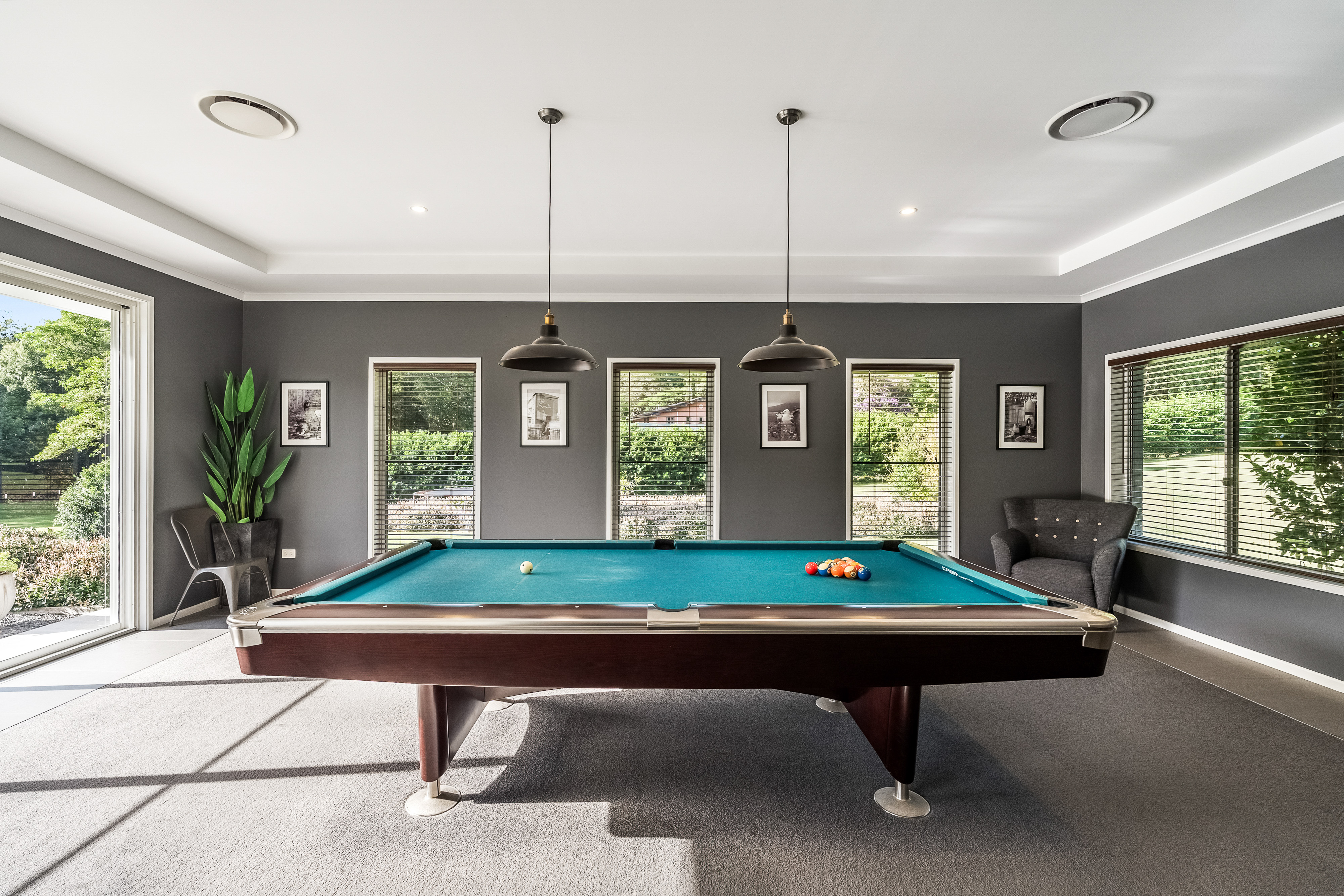 Entertainment room detail — professional property photography hinterland